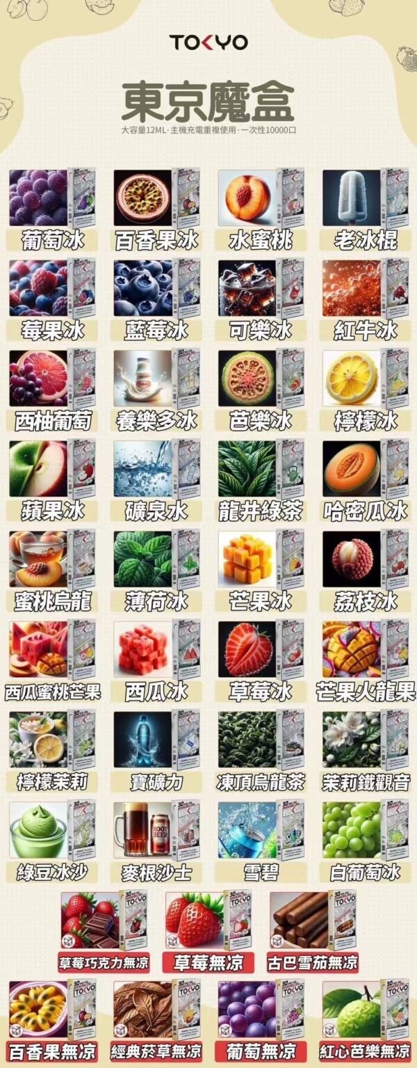 💥【限時特惠】【買5盒送主機】💥東京魔盒TOKYO煙彈❤️‍大容量12ml❤️‍抽過不想換品牌